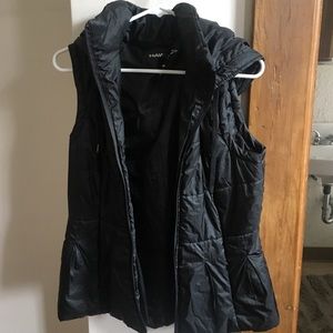 Black Hooded Vest